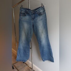 Jeans Flare Fashion Bug – Taille 14 – Denim Délavé – Distressed – Longueur 32